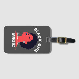 Schwarze Mädchenmagie nach schwarzer Geschichte Mo Gepäckanhänger