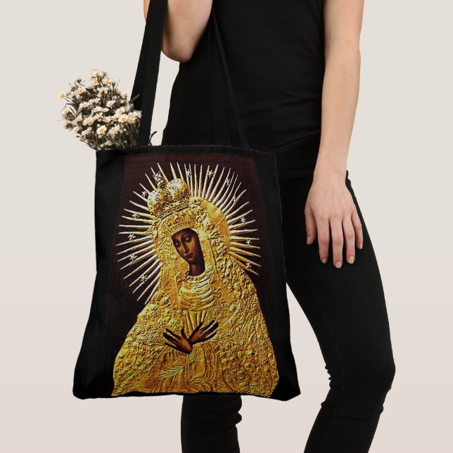 Schwarze Madonna im Gebet ... Poster (Von Nahem)