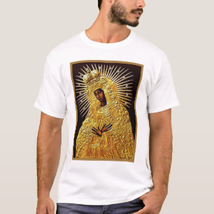 Schwarze Madonna im Gebet T-Shirt