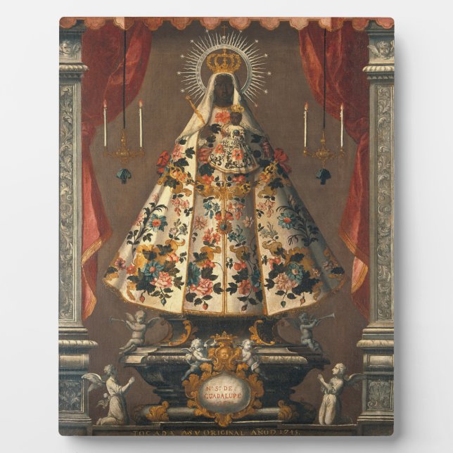 Schwarze Madonna Malerei 1745 Fotoplatte (Vorderseite)