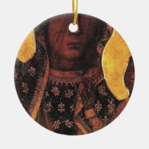Schwarze Madonna Polen - unsere Dame Czestochowa Keramik Ornament