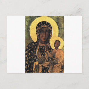 Schwarze Madonna Polen Unsere Liebe Frau von Czest Postkarte