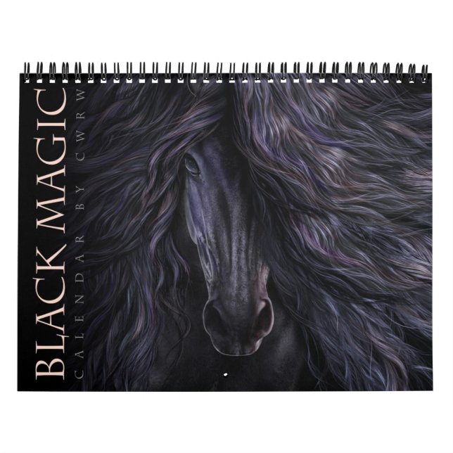 Schwarze Magie-Pferdekalender Kalender (Titelbild)