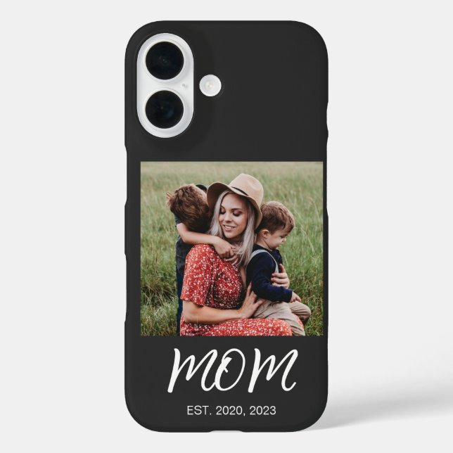 Schwarze Mama etabliertes Script-Foto Case-Mate iPhone Hülle (Rückseite)