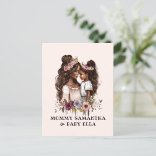 Schwarze Mama und Tochter (1) Postkarte