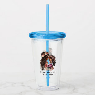 Schwarze Mama und Tochter (5) Acryltrinkbecher