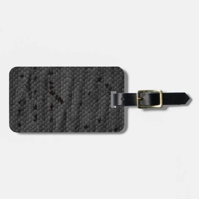 Schwarze Mamba illustriert, Kunst Gepäckanhänger (Vorderseite horizontal)