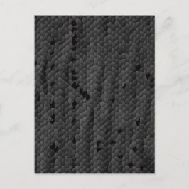 Schwarze Mamba illustriert, Kunst Postkarte