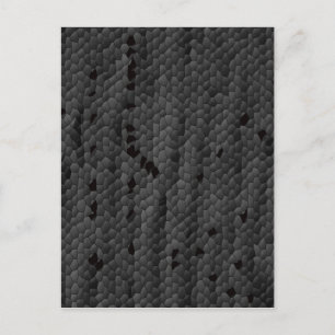 Schwarze Mamba illustriert, Kunst Postkarte