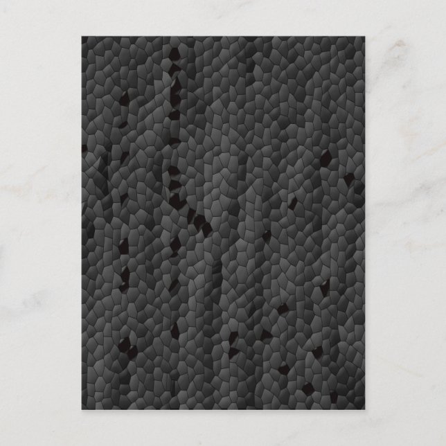 Schwarze Mamba illustriert, Kunst Postkarte (Vorderseite)