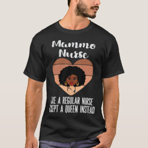 Schwarze Mammographie-Krankenschwester CNA LPN APN T-Shirt