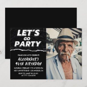 Schwarze Männer Foto LASST UNS PARTY FEIERN 94. Ge Einladung