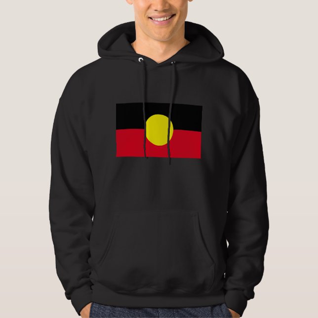 Schwarze Männer Ureinwohner Hoodie (Vorderseite)