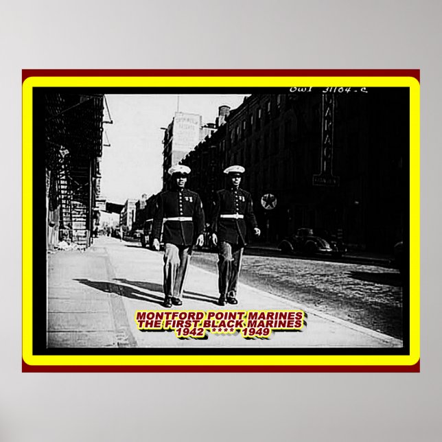 SCHWARZE MARINEN 1943 HARLEM NEW YORK 1943 POSTER (Vorne)