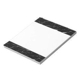 Schwarze Marmorfarbe Notizblock