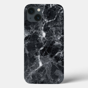 Schwarze Marmortextur Case-Mate iPhone Hülle