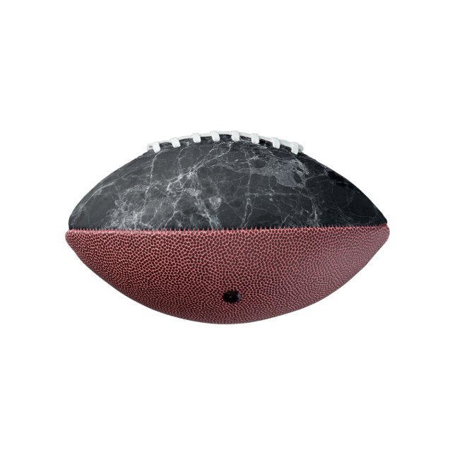 Schwarze Marmortextur Football (Gedreht 270)