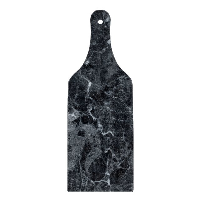 Schwarze Marmortextur Schneidebrett (Vorderseite)