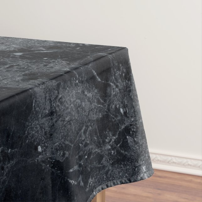 Schwarze Marmortextur Tischdecke (Beispiel)