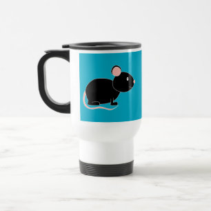 Schwarze Maus Reisebecher