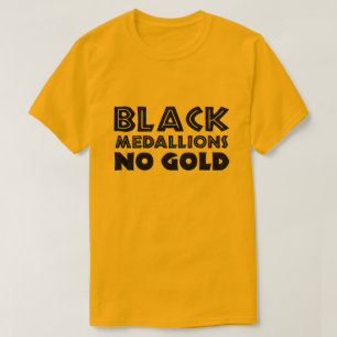 SCHWARZE MEDAILLONS OHNE GOLD T-Shirt