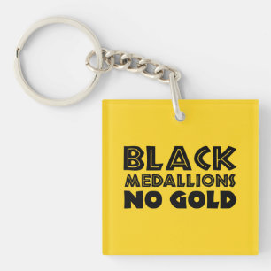 SCHWARZE MEDALLIONEN KEIN GOLD SCHLÜSSELANHÄNGER