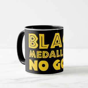 SCHWARZE MEDALLIONEN KEIN GOLD TASSE