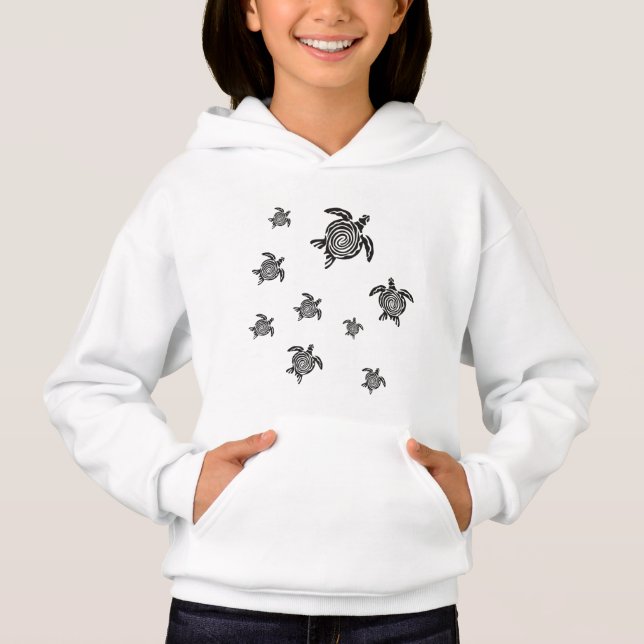 Schwarze Meeresschildkröten, Todkröten Hoodie (Vorderseite)