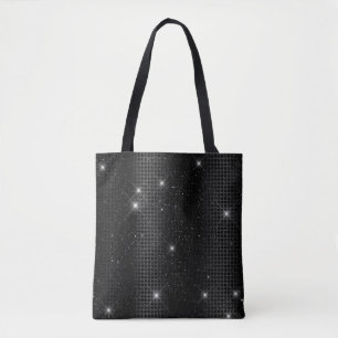 Schwarze Metallicfolie & Glitter Glam Dots