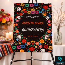 Schwarze mexikanische Fiesta-Blumen-Gold-Tiara Qui