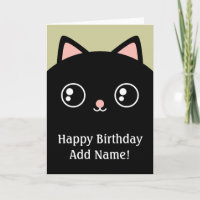 Schwarze Miezekatze-Katzen-Gesichts-alles- Gute