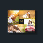 Schwarze Minimalistische Monogramm Hochzeit 4 Foto Leinwanddruck<br><div class="desc">Mit Fett*fa*tin entworfen. Einfach mit eigenen Texten,  Fotos oder Bildern anpassen. Für individuelle Anfragen wenden Sie sich bitte direkt an fat*fa*tin. Es gelten benutzerdefinierte Gebühren. www.zazzle.com/fat_fa_tin www.zazzle.com/color_therapy www.zazzle.com/fatfatin_blue_knot www.zazzle.com/fatfatin_red_knot www.zazzle.com/fatfatin_mini_me www.zazzle.com/fatfatin_box www.zazzle.com/fatfatin_design www.zazzle.com/fatfatin_ink</div>