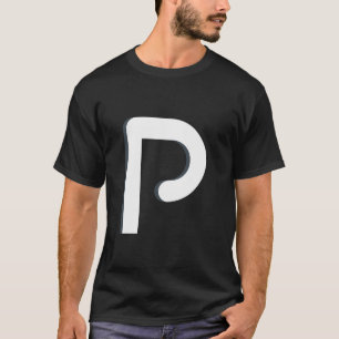 Schwarze Mit Augen Pea Beans Letter P Passend für  T-Shirt