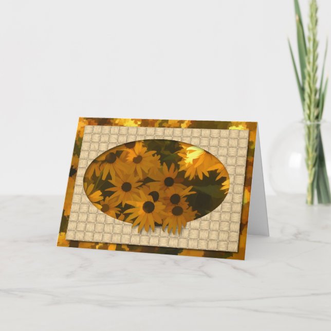 Schwarze Mit Augen Susan Birthday Card (Großaufdru Karte (Vorderseite)