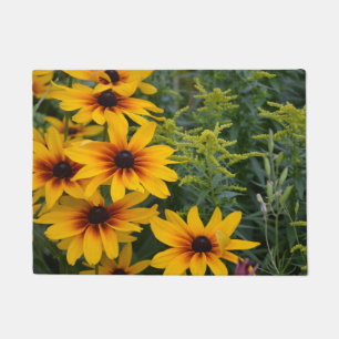Schwarze mit Augen Susan-Blumen Fußmatte