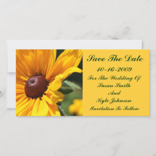Schwarze Mit Augen Susan Floral Wedding speichern  Save The Date