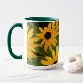Schwarze Mit Augen Susan Zwei-Toner-Tasse Tasse