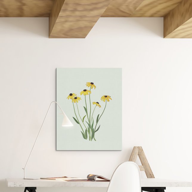 Schwarze Mit Augen Susans Blume Fine Art Canvas Pr Leinwanddruck (Von Creator hochgeladen)