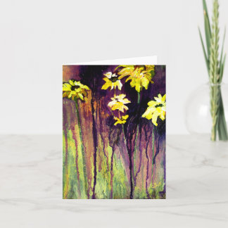 Schwarze Mit Augen Susans-Blume-Karte Karte