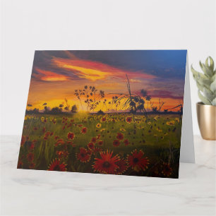 Schwarze Mit Augen Susans, Original von Gary Polin Karte