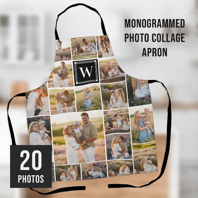 Schwarze Mit Monogramm 20-Pic-Fotosammlung Schürze (Von Creator hochgeladen)