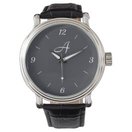 Schwarze Mit Monogramm eWatch Armbanduhr