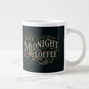 Schwarze Mitternachts-Kaffeetasse Jumbo-Tasse