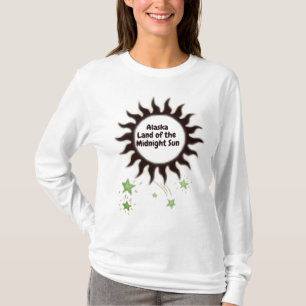Schwarze Mitternachtssonne Alaskas T-Shirt