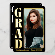 Schwarze moderne Abiturparty mit Foto 