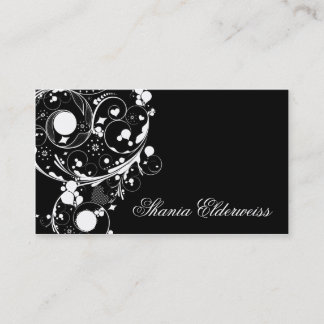 Schwarze moderne abstrakte visitenkarte