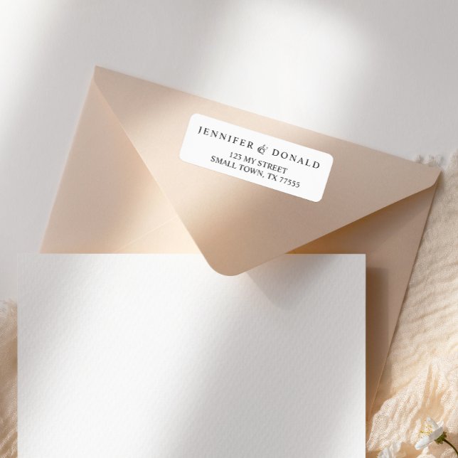 Schwarze, moderne, einfache Script-Adresse (Von Creator hochgeladen)