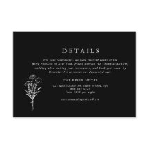 Schwarze, moderne Minimalistische Blumenzehen - De