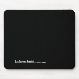 Schwarze, moderne, personalisierte Mäuse Mousepad