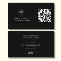 Schwarze moderne QR-Code-Logo-Sozial-Symbole